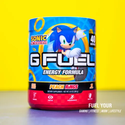 G Fuel Sonic Energy Powder, Sin Azúcar, Suplemento De De De