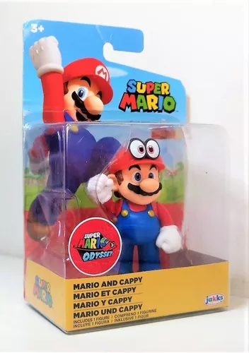 Brinquedo Boneco Estátua Mario e Cappy: Super Mario Odyssey