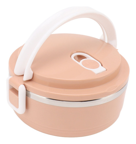 Isolamento De Recipiente De Almoço Rosa, Aço Inoxidável, Sil