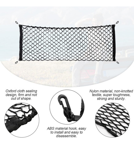 Red De Carga Trasera Ajustable Para Maletero De Coche