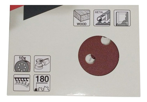 Discos De Lixa 125mm Grao 180 C/10 D-54190 Makita