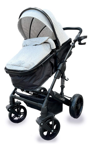 Imagen 5 de 10 de Coche Mega Baby Bebe Convertible Tres En Uno Con Huevito + Asiento Moisés Cuna Plegable Liviano