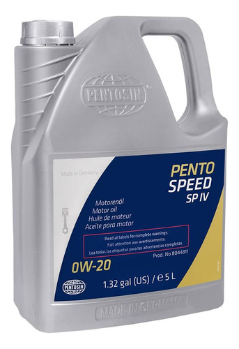 Pentospeed Sp Iv Aceite Sintético 0w20 Vw Audi Porsche 5l