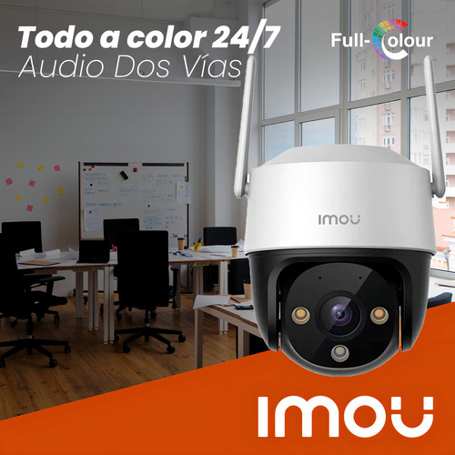 Cámara Imou Wifi Ptz Cruiser Se 4mp Modelo Ipc-s41fen Full C Blanco