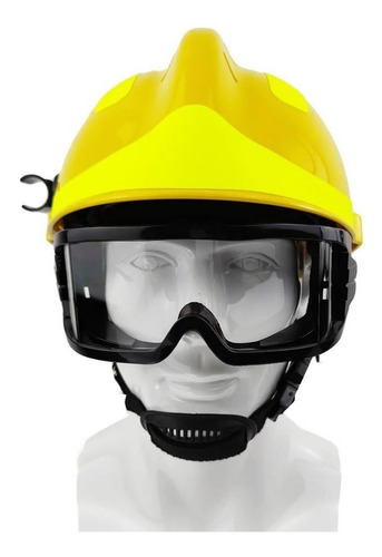 Casco De Proteccion Modelo F2 Amarillo, Rescate Etc