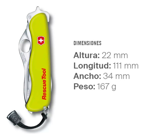 Navaja Con Funda 0.8623.mwn Multiherramienta Victorinox® Amarillo