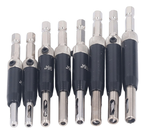 Broca Para Bisagra Autocentrante, 8 Piezas, Bisagra Hexagona