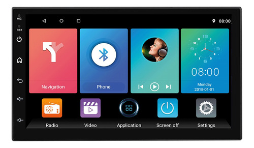 Imagen 2 de 9 de Estereo Pantalla 7 Multimedia Android Gps Car Play Wifi Auto