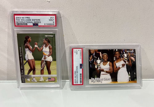 2 Cartas Coleccion Serena Venus Williams 2003 Certificadas !