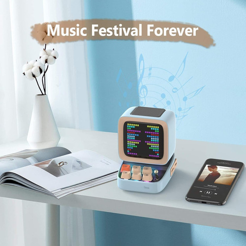Altavoz Divoom Ditoo, Con Pantalla Led, Bt, Anuncio De Estil