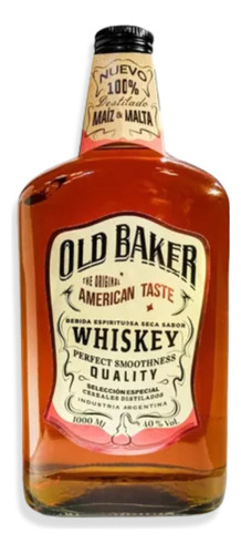 Old Baker Whisky Original American Taste 1000ml Argentina