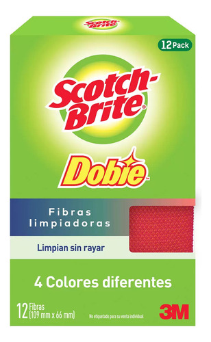 Scotch Brite Dobie Esponjas Para Limpieza 12 Pzs
