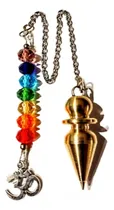 Comprar Péndulo De Bronce 7 Chakras Reiki Radiestesia Rabdomancia