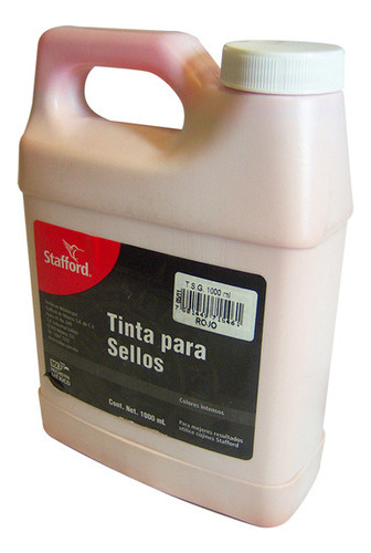 Tinta Para Sellos Stafford Coe6000 Color Rojo 1000ml 1 Pieza