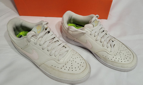 Zapatillas Nike Blancas Mujer Con Pipa Rosa Muy Buen Estado (Usado)