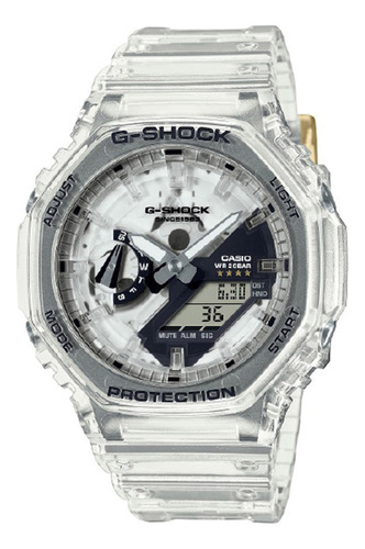 Reloj Hombre Casio Ga-2140rx-7adr G-shock Color de la correa Blanco Color del bisel Blanco Color del fondo Blanco