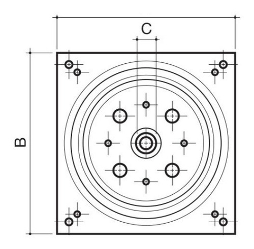 Imagen 2 de 2 de Plato Giratorio Para Televisor Tv Led 200 Mm Mueble Ref