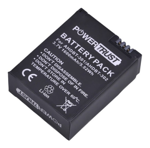 Imagem 1 de 5 de Bateria Para Gopro Hero 3 E Hero 3+ Power Trust Ahbt-301