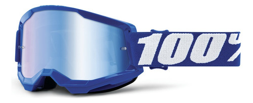 Goggles Motocross 100% Original Strata 2 Azul Adulto