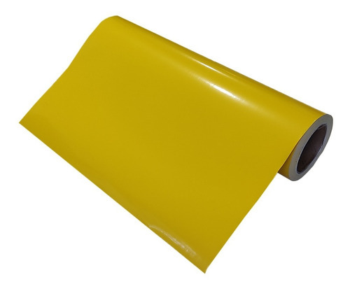 Película Adesiva Vinil Amarelo Móveis Geladeira 1mx70cm Cor Amarelo Canário - 101AMACAN70C