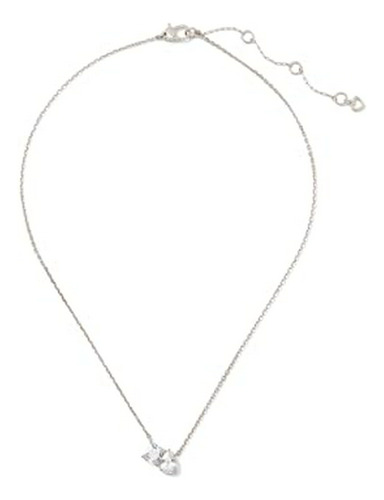 Collar Colgante Kate Spade New York Transparente/plata