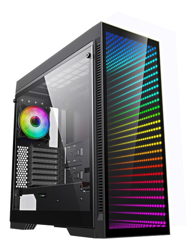 Gabinete Gamer Gamemax Preto Infinit M908-TR BK RGB Vidro