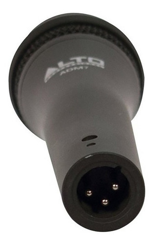 Micrófono Vocal Dinámico Alto Professional Adm7 Para Karaoke Color Negro