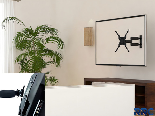 Suporte Brasforma SBRP145 de parede para TV/Monitor de 23" até 75" preto