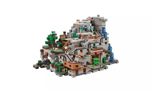 Bloco de Montar Minecraft - Modelo Caverna da Montanha