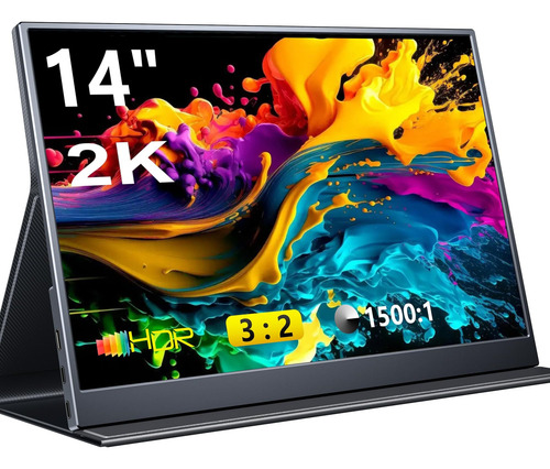 Monitor Portátil Para Juegos 2k, Monitor Para Computadora Po