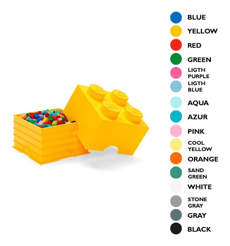 Imagen 2 de 10 de Caja Apilable Para Ordenar Lego® 4003 Original
