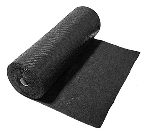 Tejido Media Sombra Negra Al 90% 4mts Ancho X 4mts Largo Negro