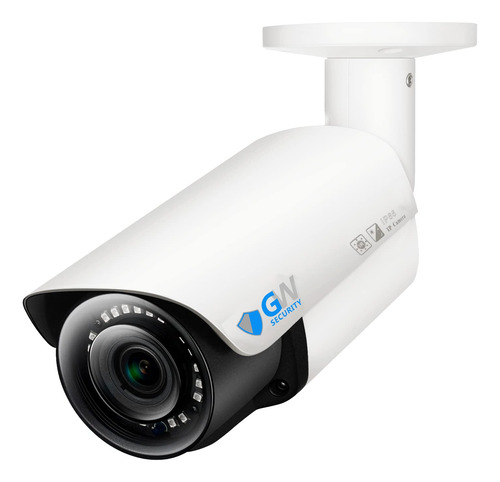 Gw Security Super Hd Poe Camara Ip Seguridad Resistente Zoom