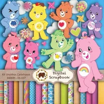 Comprar Kit Imprimible Scrap #02 - Ositos Cariñositos - Care Bears