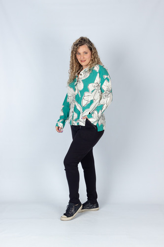 Camisa Oversize De Mujer Onara Moria Estilo Comodidad Talles