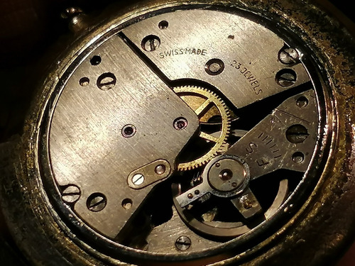 Reloj Suizo 23 Joyas Cuerda Josmar De Luxe Vintage