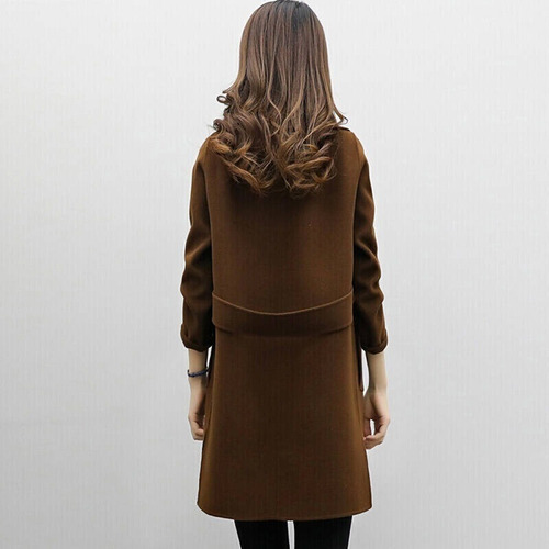 Chaqueta De Tweed Con Solapa For Mujer En Liso