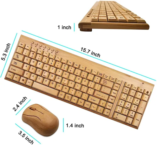 Mouse Smart Tech, Marron/con Teclado/inalambrico/nano Usb