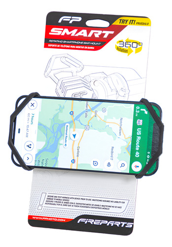 Soporte Porta Celular Motocicleta Fire Parts Silicona
