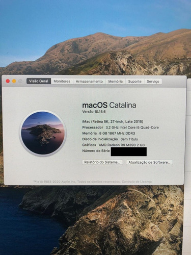 iMac 27 5k Retina (late 2015) I5 3,2 Ghz 8 Gb