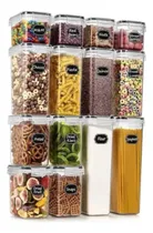 Comprar 14 Piezas Set Recipientes Hérmeticos De Plástico Para Cocina