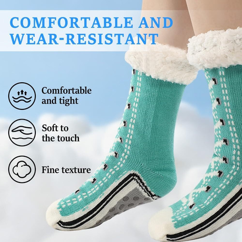 Cashmere Calcetines Termicos Mujer, Calcetines Mujer Es Esponjosos