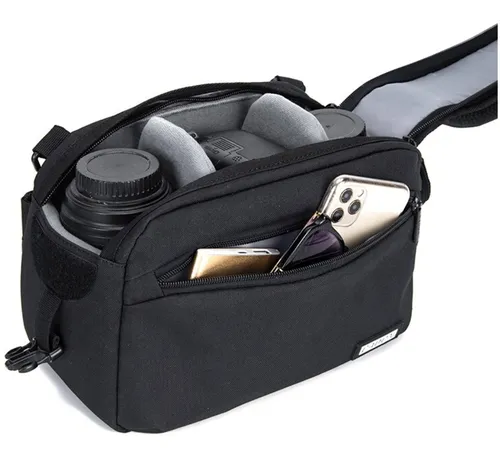 FOSOTO Bolsa Funda Cámara Réflex DSLR SLR Negra de Hombro