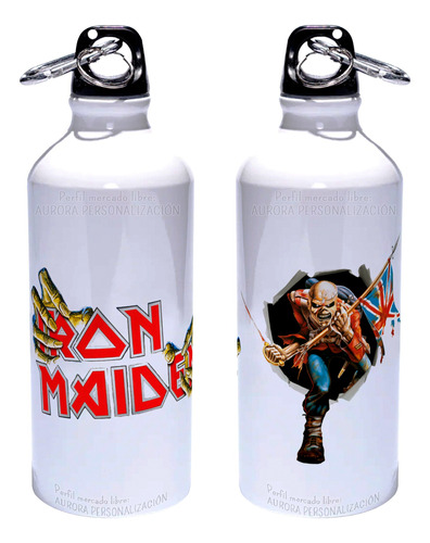 Carmañola Iron Maiden Termo Botilito Botella Aluminio 600ml
