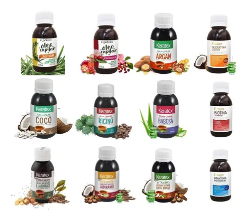 comprar Óleo Capilar Crescimento Anti Queda Hidratação 12un Variadas
