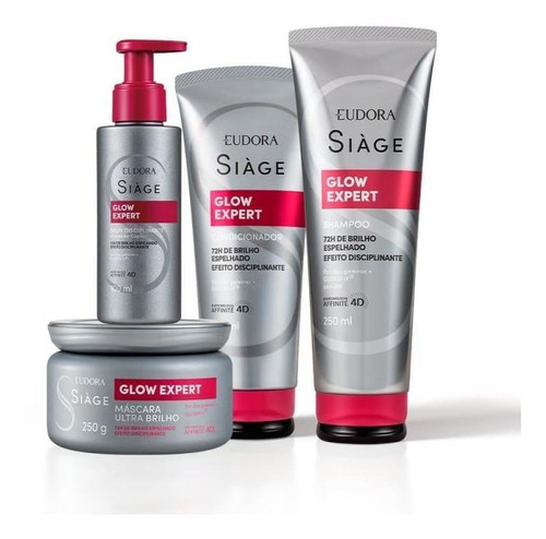  Siàge Glow Expert: Shampoo + Condicionador + Máscara + Balm