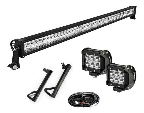 Barra Led Yitamotor 52'' 300w+2x 18w Luz Jeep Jk Wrangler