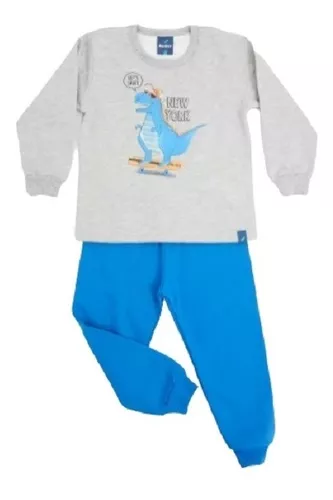 Conjunto Infantil Menino Verão, Dinossauro, 2 peças - Rei Rex