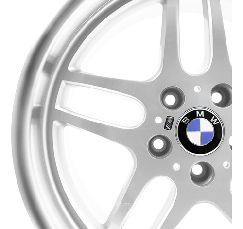 Rodas 18 Bmw M5 E34 - 5x120 Série 5 E39 Style 37 M Parallel Cor Prata