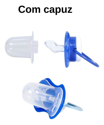 Chupeta C/ Capuz C/2 Un Orto Mickey Tamanho 1 - Babygo